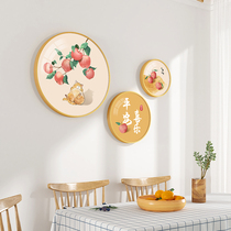 Chinese restaurant decoration painting Persimmon Ruyi background wall hanging painting 2021 new modern light luxury meaning good murals