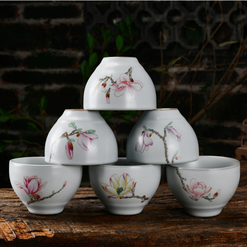 Xu ink your up hand - made use koubei sample tea cup masters cup tea cups dehua kung fu tea set ceramic cup