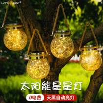 Solar outdoor lamp hanging lantern Courtyard Garden with Balcony Decoration Home Festoon Landscape Hanging Tree Light Small Night Light