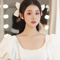 Ji Xiu jisoo with hairclip bow three-dimensional half-piece side clip Japanese and Korean pair clip hair accessories exquisite side clip