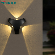 Wall lamp living room modern simple bedroom bedside lamp wall lamp Nordic black and white creative outdoor aisle indoor wall lamp