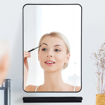 Nordic Light Lavish Bathroom Mirror Sticker Wall Full-body Self-adhesive Toilet Glass Wall-mounted Wall-mounted Wall-Free Cosmetic Mirror