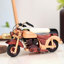 Red wine rack home decoration motorcycle solid wood wine bottle rack wine rack personality wine bottle rack wine rack European creative