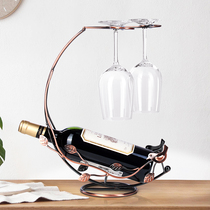 European-style wine glass rack upside-down shelf home wine glass rack modern minimalist wine cabinet wine rack wine rack ornaments