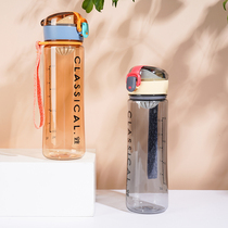 NOME Normie Home Office Cup Bullet Cover Portable Cup Minimalist Hand Carrying Water Cup Plastic Student Water Glass