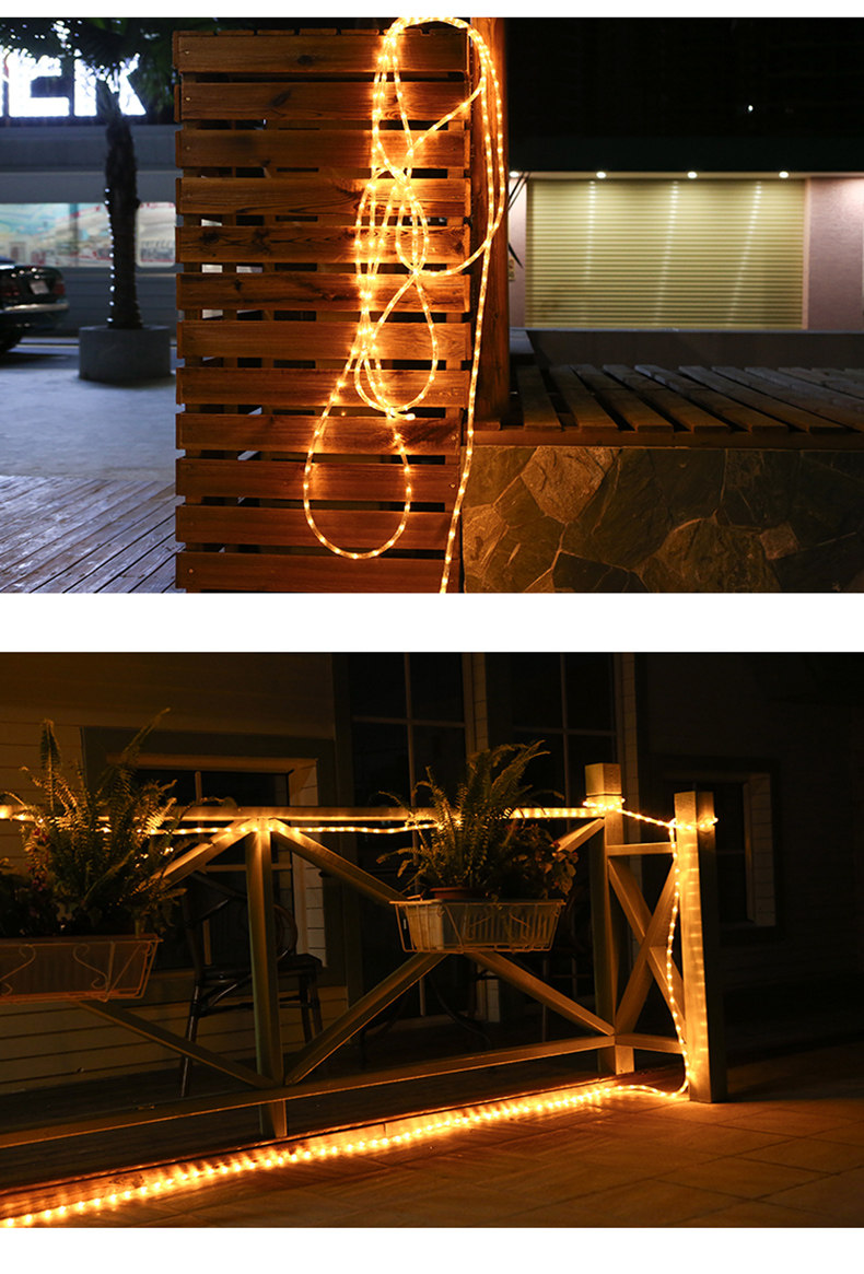 彩灯闪灯串灯霓虹七彩变色户外烧烤灯条婚庆节日装饰led管发光带