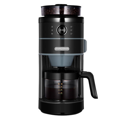 英国摩飞家用咖啡机美式全自动研磨奶泡一体商用现磨咖啡机