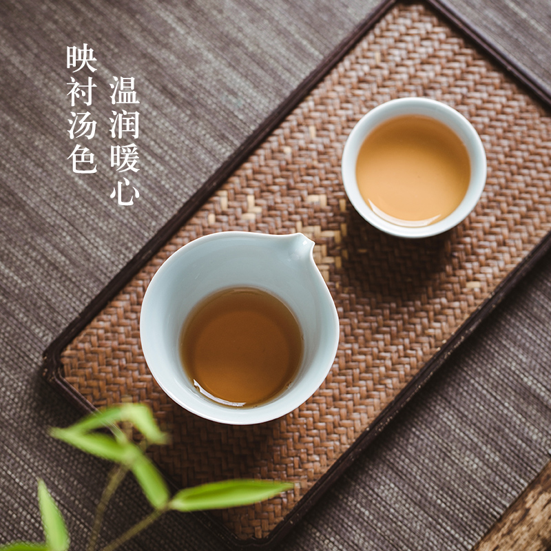 Tea is large heat - resistant jingdezhen ceramic fair BeiYing green points archaize kung fu Tea Tea sea single CPU