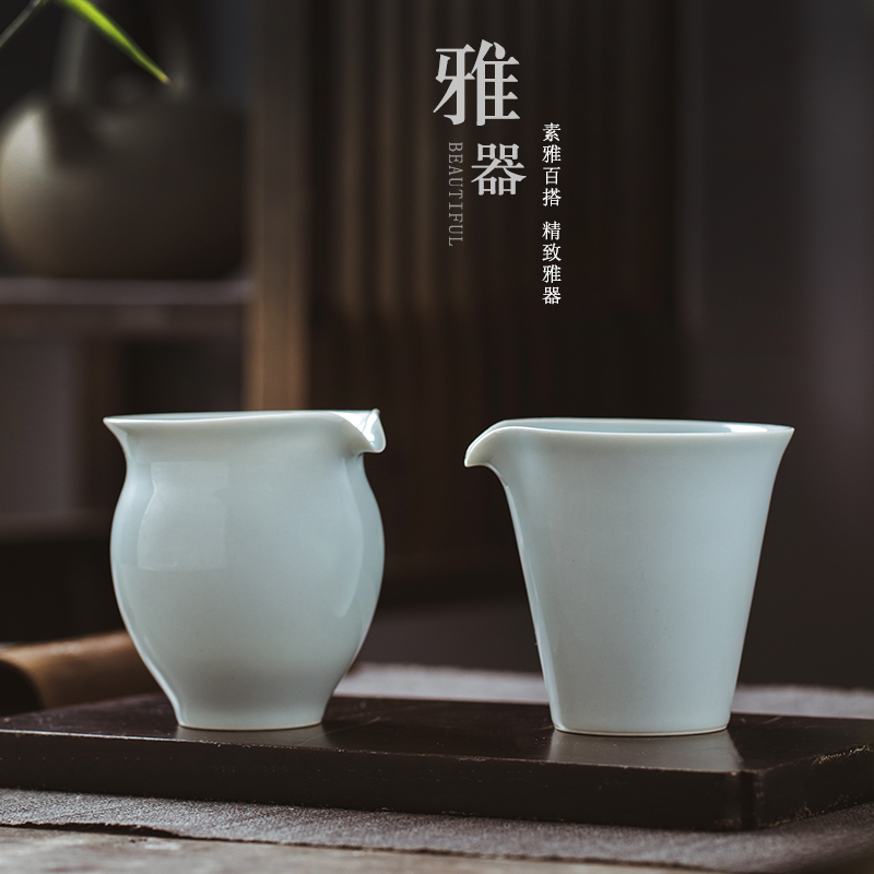 Tea is large heat - resistant jingdezhen ceramic fair BeiYing green points archaize kung fu Tea Tea sea single CPU