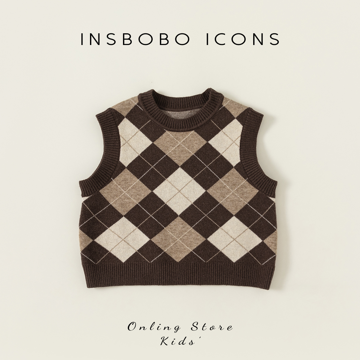 INSbobo children's sweater 2023 new girl's fall sweater Marchia parquet of boy blouses girl outlap-Taobao