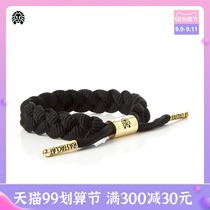 RASTACLAT official lion cub basic series Black Agate black gold men classic shoelace bracelet