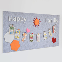 Wei Ruiji felt board felt wall sticker message board cork board Photo Wall kindergarten office self-adhesive wall sticker bulletin board creative theme wall panel display board art works background wall