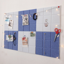 Felt wall sticker felt board cork board Photo Wall School kindergarten office bulletin board display board message board self-adhesive wall board soundproof board creative theme wall background wall