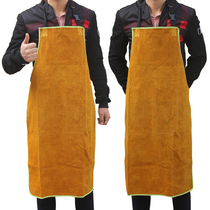 Electric welder cowhide grinding insulation heat-resistant high temperature protective clothing anti-clothing welder's apron arc welding work clothes