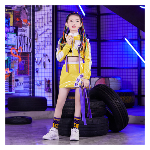 Hip Hop Dance Costumes for girls Jazz Dance Dress Girls Jazz Dance Dress hip hop children's Dance Dress hip hop dance suit, drum performance clothes, fashion clothes