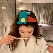 Sweet and cute dinosaur Korean Net red wash face hairclip top clip bangs hair card bbclip girl edge clip headdress