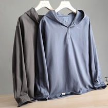 Day Tide Original Sleeping street washed overalls with cap Long sleeves Shirt Tide Cards Comeback Ancient Easy Youth Men And Women Classic Lining Clothes