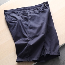 American hard goods washed yarn card summer mens fashion 100 lap tooling elastic 50% casual shorts