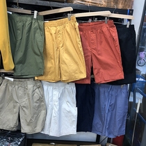 Fit room decision version of cow goods eight-color cut twill elastic waist shorts UJIA five-point woven pants casual pants men