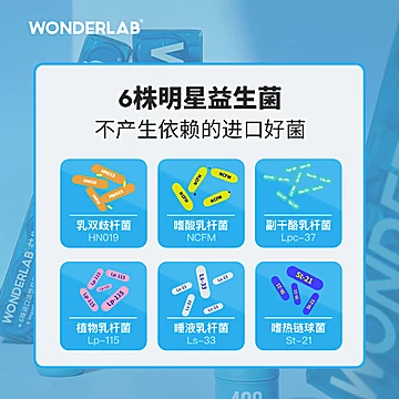 WonderLab肠胃肠道益生菌4盒装[257元优惠券]-寻折猪