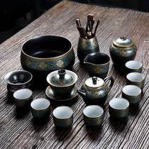 Kung Fu Tea Set Tea Cup Vintage Enamel Technique Tea Hulls Cover Bowl Set Ceramic Cup Home Office Tea Set Old