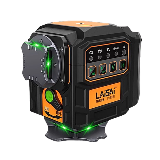 LAISE LEVEL 6656 Green Light 12 라인 레이저 적외선 벽지면 미터 고고도 고 조위 얇은 라인 자동 레벨링 LAISE LEVEL 6656 Green Light 12 라인 레이저 적외선 벽지면 미터 고고도 고 조위 얇은 라인 자동 레벨링