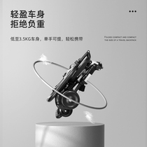 Sliding baby artifact childrens trolley foldable baby ultra-light portable travel car baby cushion winter