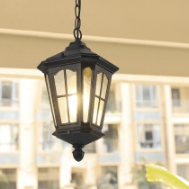 Solar Pendant Light Outdoor Waterproof Courtyard Lamp Eu Style Human Body Induction Outdoor Grape Shelf Cool Pavilion Gangway Balcony Light