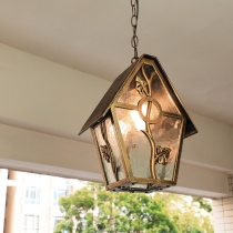 Outdoor chandelier waterproof European creative aisle grape frame lamp outdoor American villa balcony Courtyard Pavilion lamp