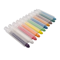 Dust-free chalk water-soluble dust-free chalk chalk clip chalk set childrens household environmentally friendly non-toxic color chalk kindergarten graffiti drawing blackboard chalk teacher teaching training anti-dirty hands