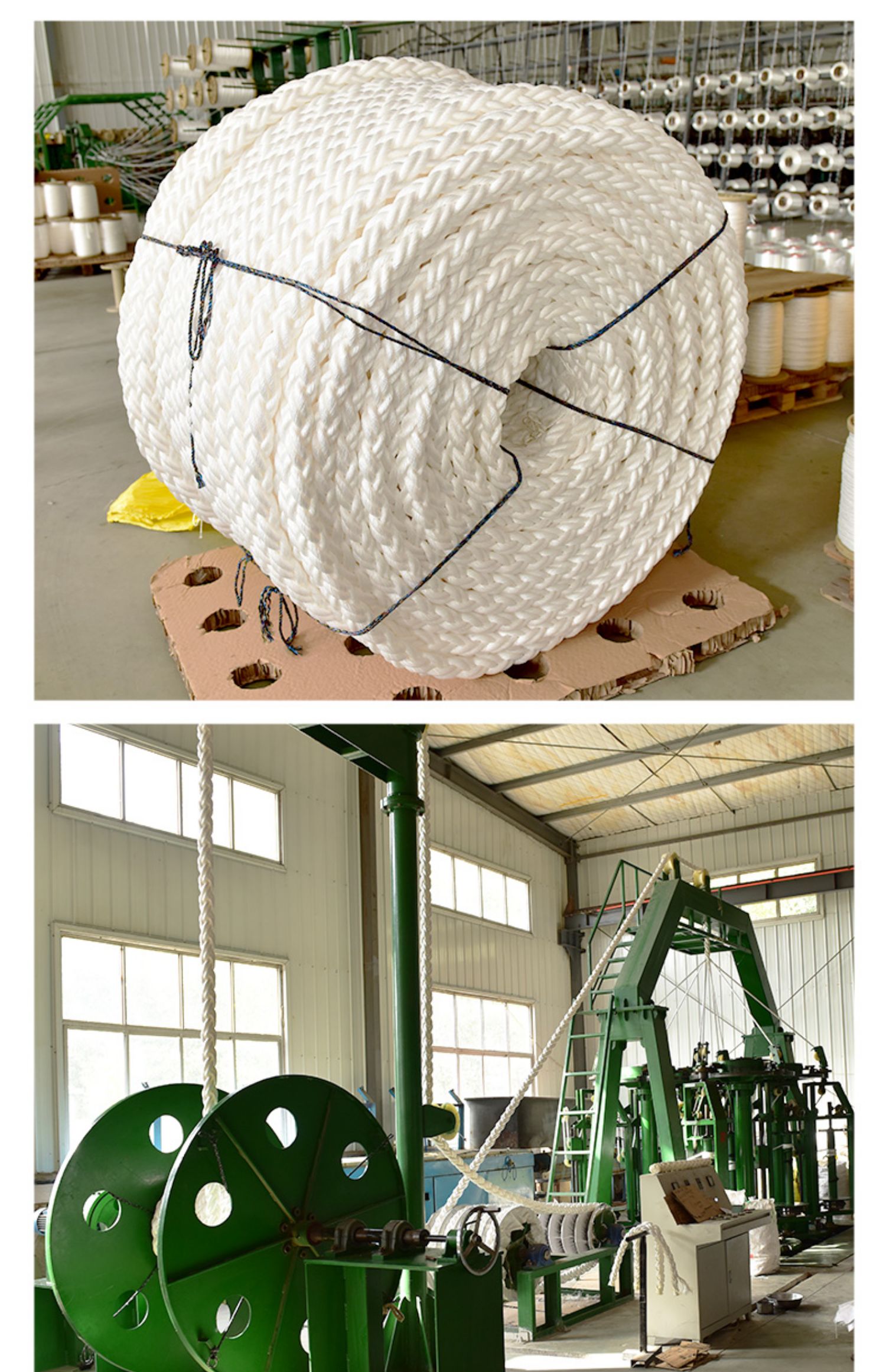 船用高强度缆绳抛缆绳耐磨尼龙绳复合股八股超强拉力超轻粗绳子