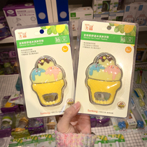 Santa Marlon Full Silicone Comfort Ice Cream Strawberry Tooth Gum Food Grade Soft Gum Bite to promote tooth growth