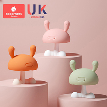 Cole small mushrooms appetizing dental rubber grinders baby silicone toy baby anti-eat hand deviner bite glue boiling water