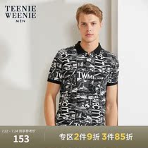 TeenieWeenie Bear mens T-shirt summer casual trend street handsome printed short-sleeved POLO shirt