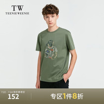 TeenieWeenie Bear mens T-shirt summer Korean version of casual fashion printing simple round neck short-sleeved top