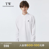 TeenieWeenie bear mens clothing 2021 autumn new solid color long sleeve T-shirt Polo shirt business casual