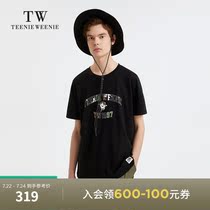 TeenieWeenie bear mens clothing 2021 autumn new short-sleeved cartoon printing T-shirt Korean version loose tide