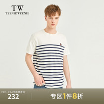 TeenieWeenie bear mens T-shirt 2021 summer new casual fashion striped round neck short sleeve tide