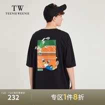 TeenieWeenie bear mens Korean fashion casual round neck short-sleeved 2021 summer new printed T-shirt tide