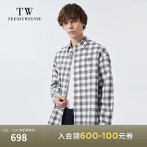 TeenieWeenie bear mens clothing 2021 autumn new long-sleeved plaid shirt top cardigan jacket tide