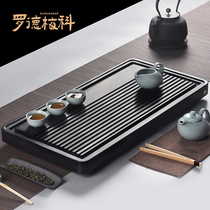 Rodmeco natural stone tea tray Wu Jinshi tea tray Drainage dry foam dual-use Ruyao tea set Tea table