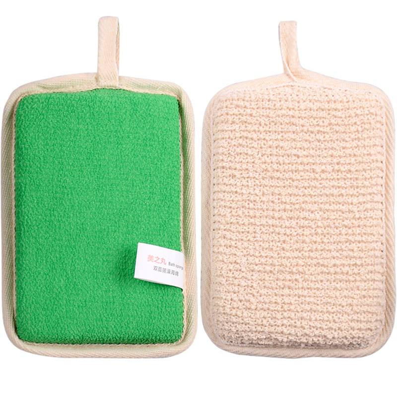 中纱洗澡海绵擦双面用