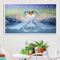 Cross stitch pattern encyclopedia office kit picture frame diamond sticker large needle handmade living room pure scenery restaurant first