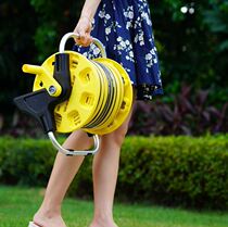 Can receive 20~50 meters of pipe collection iron frame pesticide machine winding rack car wash water pipe rack winding rack storage rack