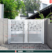 Eurostyle Stainless Steel Villa Gate Countryside Courtyard to open door countryside Self-built Room Yard Doors Double Doors