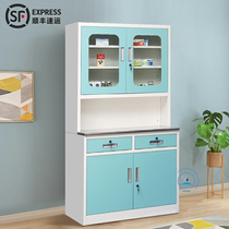 Pharmacy Western medicine cabinet steel thickened medicine cabinet Infirmary medical medicine cabinet hospital clinic stainless steel medical cabinet