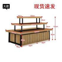 Stacking multi-faceted store custom egg tarts shop food and beverage Zhongdao cabinet tea display cabinet shelves open shop wine layer