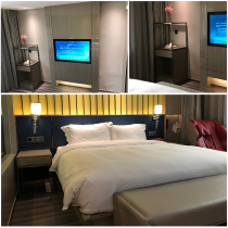 Business hotel rooms become a full set of double beds a full set of combined furniture apartments bed and breakfast paint-sprayed king bed standard room bed