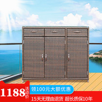 Outdoor shoe cabinet sunscreen waterproof outdoor balcony storage cabinet storage cabinet into the door into the door shoe cabinet corridor
