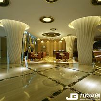 Jiugang GRG gypsum material White shopping mall sales department Hotel lobby office modeling column factory customization